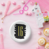 Bols En Carton Boule de papier moderne 16ème anniversaire (Fête)