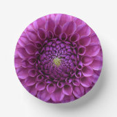Bols En Carton Boule violet Dahlia Floral (Recto)
