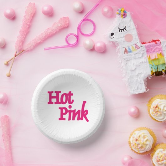 Bols En Carton Boules en papier blanc rose chaud (Fête)