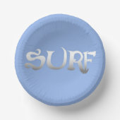 Bols En Carton Boules en papier bleu surf (Recto)