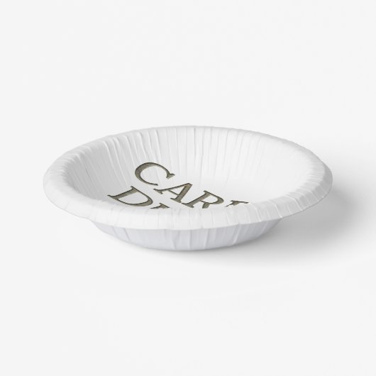 Bols En Carton Boules en papier Carpe Diem (Angulaire)