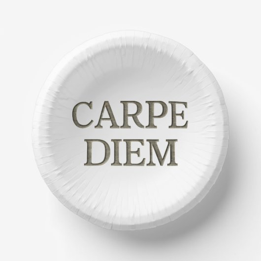 Bols En Carton Boules en papier Carpe Diem (Recto)