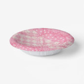 Bols En Carton BOULES EN Papier DE 7" EN COEUR ROSE (Angulaire)