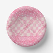 Bols En Carton BOULES EN Papier DE 7" EN COEUR ROSE (Recto)