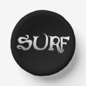 Bols En Carton Boules en papier noir surf (Recto)