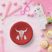 Bols En Carton Boules en papier Red Ghost Dance Buffalo (Fête)