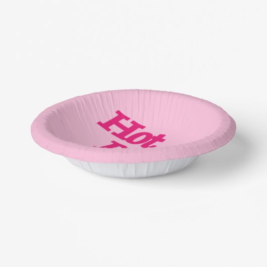 Bols En Carton Boules en papier rose chaud (Angulaire)