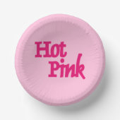 Bols En Carton Boules en papier rose chaud (Recto)