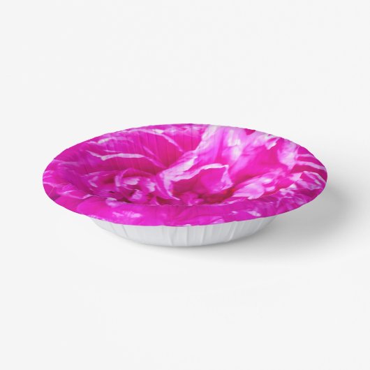 Bols En Carton Bright Pink Peony Bowl, Bol en Papier 7" (Angulaire)