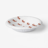 Bols En Carton Brown Deer Walking Festive Motif (Angulaire)