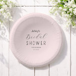 Bols En Carton Brunch Fête des mariées rose vif<br><div class="desc">Bol en papier Fête des mariées rose vierge avec élégant script de typographie. D'autres produits avec ce design sont dans la collection ci-dessous.</div>