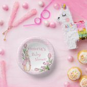 Bols En Carton Bunny Rabbit rose blanc En vichy Baby shower (Fête)