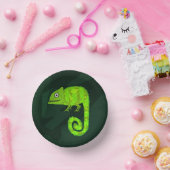 Bols En Carton Caméléon mignon vert (Fête)