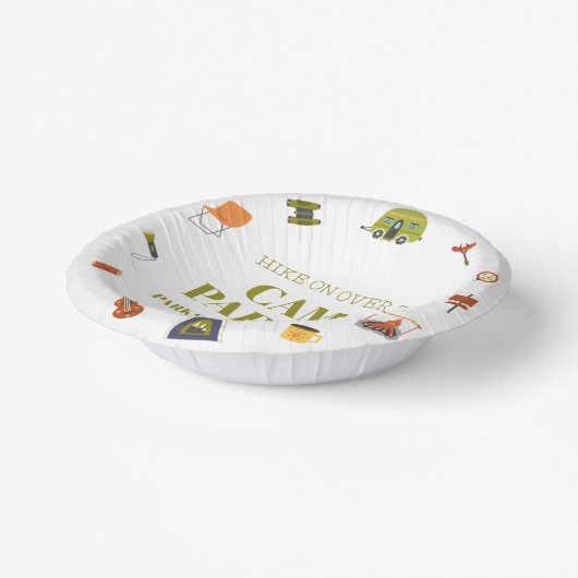 Bols En Carton Camping Camper Fête d'anniversaire (Angulaire)