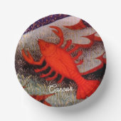 Bols En Carton Cancer le crabe signe zodiaque fête d'anniversaire (Recto)