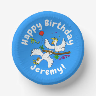 Bols En Carton Caricature amusante de la fête des oiseaux de cock