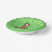 Bols En Carton Caricature d'alpaga brun joli (Angulaire)