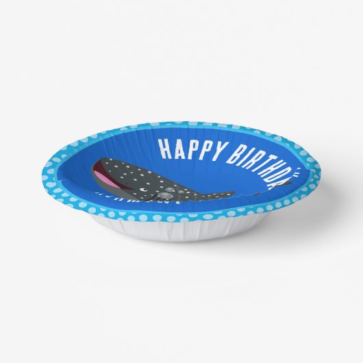 Bols En Carton Caricature d'anniversaire pour le requin baleine p (Angulaire)