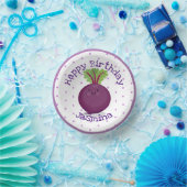 Bols En Carton Caricature de betterave mignonne et violette (Fête)