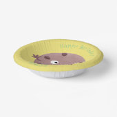 Bols En Carton Caricature de biscuit à puce en chocolat (Angulaire)