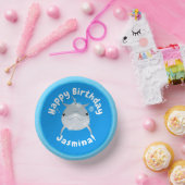 Bols En Carton Caricature de bulles de dauphins joyeux (Fête)