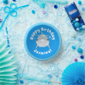 Bols En Carton Caricature de bulles de dauphins joyeux (Fête)