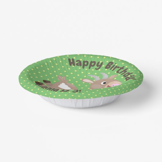 Bols En Carton Caricature de chèvre billy joyeux (Angulaire)