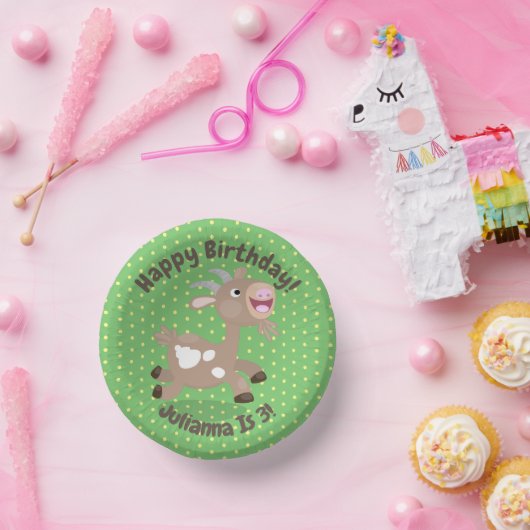 Bols En Carton Caricature de chèvre billy joyeux (Fête)