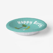 Bols En Carton Caricature de dinosaure de brontosaurus vert migno (Angulaire)