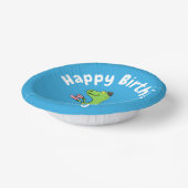 Bols En Carton Caricature de dinosaure vert t rex (Angulaire)