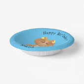 Bols En Carton Caricature de lézard de dragon à barbe (Angulaire)