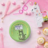 Bols En Carton Caricature d'humour de crocodile vert mignon et dr (Fête)