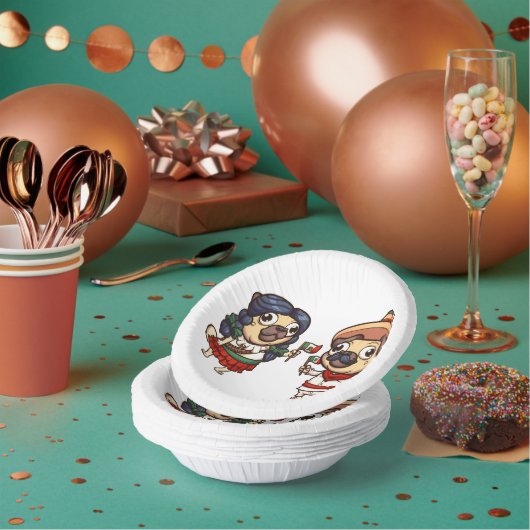 Bols En Carton Carlins Cinco De Mayo Bol En Papier (Multi)