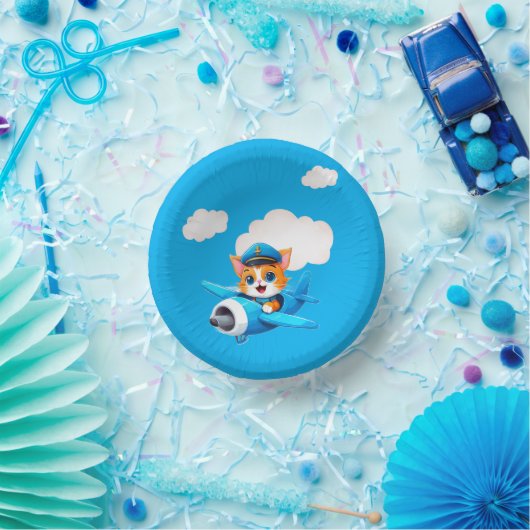 Bols En Carton Cat Pilot (Fête)