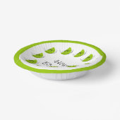 Bols En Carton Cercle Citrus Lime Joyeux anniversaire (Angulaire)