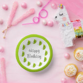 Bols En Carton Cercle Citrus Lime Joyeux anniversaire (Fête)