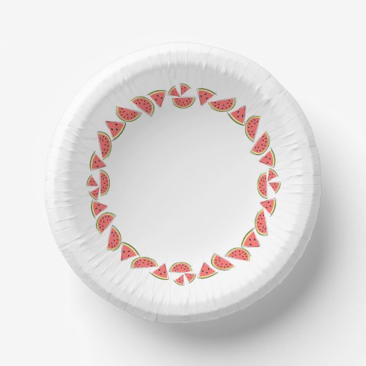 Bols En Carton Cercle de pièces de pastèque (Recto)