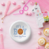 Bols En Carton C'est un garçon ! Baby shower Blue Basketball (Fête)