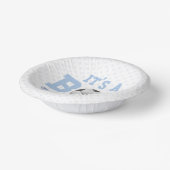 Bols En Carton C'est un garçon ! Baby shower de football bleu (Angulaire)