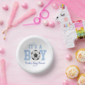 Bols En Carton C'est un garçon ! Baby shower de football bleu (Fête)