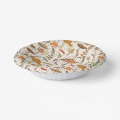 Bols En Carton Champignons et Feuilles d'automne - motif sans sou (Angulaire)
