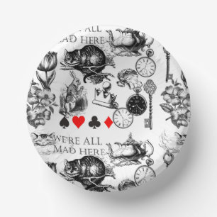 Bols En Carton Chat de Cheshire classique alice au pays des merve