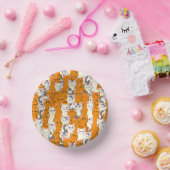 Bols En Carton Chats blancs et gingembre motif yeux verts yeux bl (Fête)