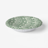 Bols En Carton Chèques déformées en vert (Angulaire)