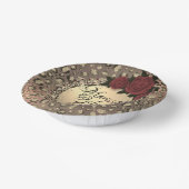 Bols En Carton Chic Leopard Rose Fabuleux 40e anniversaire (Angulaire)