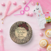 Bols En Carton Chic Leopard Rose Fabuleux 40e anniversaire (Fête)