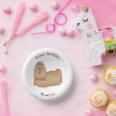 Bols En Carton Chih tzu long cheveux dessin de chien (Fête)