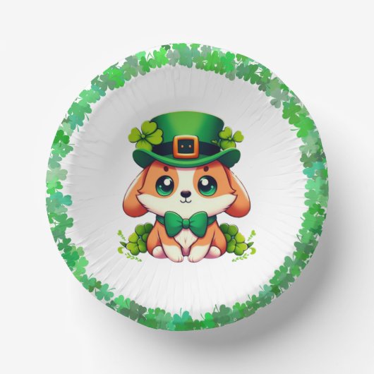 Bols En Carton Chiot de la Saint-Patricks (Recto)