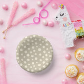 Bols En Carton Clouds Bi-plane Art Déco - pois kaki crème. (Fête)