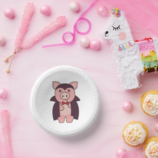 Bols En Carton Cochon Halloween Cute Devil Vampire costume (Fête)